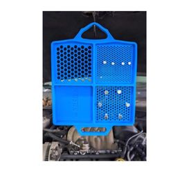 Boltster 12 in. W X 1.5 in. H Tray Bolt & Fastener Organizer Blue