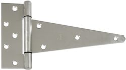 National Hardware 10 in. W X 10 in. L Stainless Steel Stainless Steel Heavy Duty T Hinge 1 pk