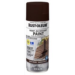 Rust-Oleum Roof Accessory Flat/Matte Rustic Brown Spray Paint 12 oz