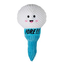 Pet Shop by Fringe Studio For Dog Blue/White Plush Today Is Tee Rific Dog Toy 1 pk
