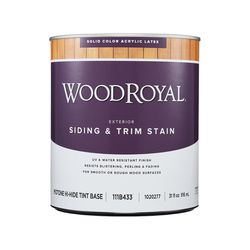 Ace Wood Royal Solid Tintable Flat Tint Base Midtone Hi Hide Base Acrylic Siding/Trim Stain 1 qt