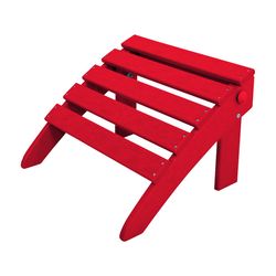 Ivy Terrace Red HDPE Frame Ottoman