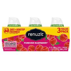 Renuzit Forever Raspberry Scent Air Freshener 21 oz Gel 3 pk