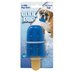 Boss Pet Cool Pup For Dog Blue TPR Popsicle Dog Toy Extra Small 1 pk