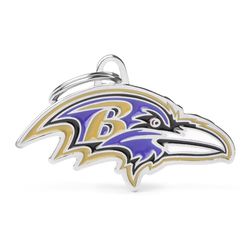 MyFamily NFL Multicolored Baltimore Ravens Metal Pet Tags