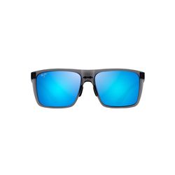 Maui Jim Honokalani Sunglasses Men's Translucent Gray Frame Blue Hawaii Lens Polarized