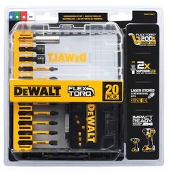 DeWalt FlexTorq Assorted Assorted Screwdriving Bit Set Alloy Steel 20 pc