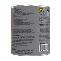 Flex Seal Family of Products Flex Seal Gray Liquid Rubber Sealant Coating 32 fl. oz.