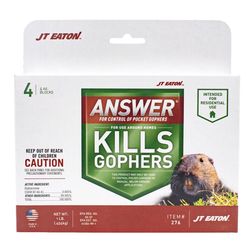 JT Eaton Answer Toxic Bitrex Bait Blocks For Gophers and Moles 1 lb 4 pk