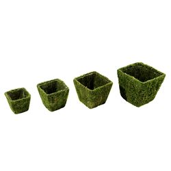 SuperMoss Deco Wire Woodside Planter Set Green