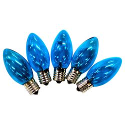 Holiday Bright Lights Incandescent C9 Blue 25 ct Replacement Christmas Light Bulbs 0.08 ft.