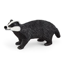 Schleich Wild Life Badger Toy Black/White 1 pc