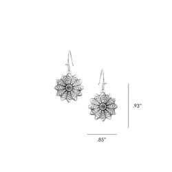 Montana Silversmiths Women's Flower Rowel Earrings