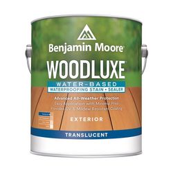 Benjamin Moore Woodluxe Translucent Translucent Penetrating Waterborne Waterproofing Wood Stain and