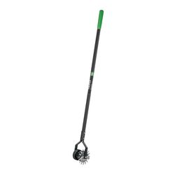 Truper Tru-Tough Steel Dual-Wheeled Rotary Edger 48 in. Fiberglass Handle
