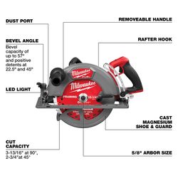 Milwaukee 10-1/4 in. Cordless Rear Handle Circular Saw