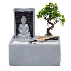 Alpine Cement/Fiberglass Gray Fountain