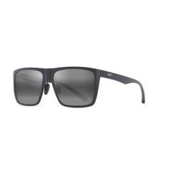 Maui Jim Honokalani Sunglasses Men's Matte Black Frame Neutral Gray Lens Polarized