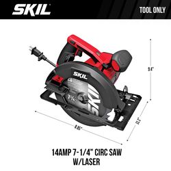 SKIL 14 amps 7-1/4 in. Corded Brushed Circular Saw