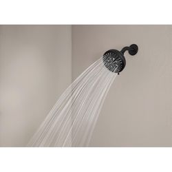 Moen Hydro Energetix Matte Black ABS 8 settings Showerhead 1.75 gpm