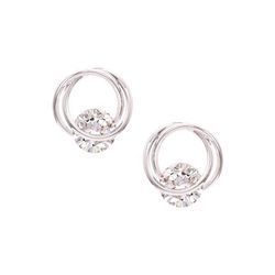 Montana Silversmiths Women's Twisted Tension Silver Earrings Water Resistant