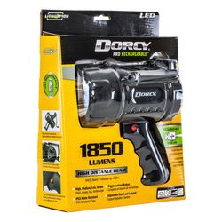 Dorcy 1850 lm Black LED Rechargeable Spotlight 4400 mAh Lithium Ion Battery