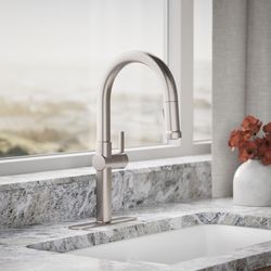 Kohler Kotor One Handle Stainless Steel Pull-Down Kitchen Faucet