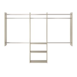 Easy Track 84 in. H X 96 in. W X 14 in. L Wood Laminate Closet Organizer