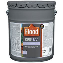 Flood CWF-UV Matte Redwood Fully-Transparent Water-Based Wood Finish 5 gal