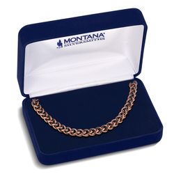 Montana Silversmiths Men's Rustic Solstice Wheat Chain Necklace