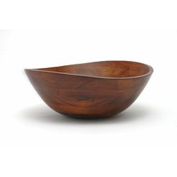 Lipper International 13 oz Cherry Rubberwood Wavy Rim Bowl 1 pk