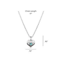 Montana Silversmiths Women's Fierce Hearts Silver/Turquoise Necklace