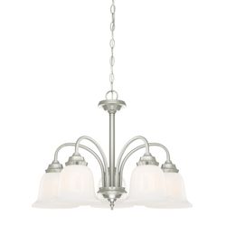 Westinghouse Brushed Nickel Gray 5 lights Chandelier