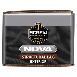 Screw Products, Inc. NOVA #16 in. X 4 in. L Star Black Steel Lag Screw 50 pk