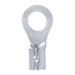Jandorf 22-18 Ga. Uninsulated Wire Ring Terminal Silver 5 pk