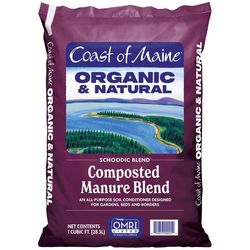 Coast of Maine Schoodic Blend Organic Cow Manure 1 cu ft 1 ft³