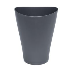 Rubbermaid Spa Works 2.25 gal Gray Plastic Vanity Wastebasket
