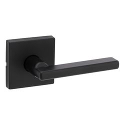 Kwikset Signature Series Halifax Lever Square Matte Black Passage Lever