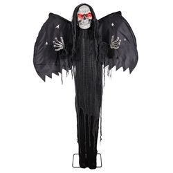 Haunted Hill Farm 6 ft. Standing Reaper with Wings Animatronic
