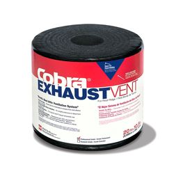 GAF Cobra 0.75 in. H X 10.5 in. W X 240 in. L Black Fiber/Polyester Shingle Over Ridge Vent