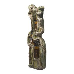 Alpine Polyresin Brown Fountain with LED Light