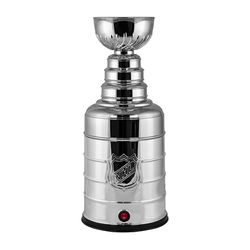 Uncanny Brands NHL Stanley Cup Chrome Silver 5 cups Air Popcorn Machine