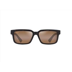 Maui Jim Hiapo Asian Fit Sunglasses Unisex Matte Dark Havana Frame HCL Bronze Lens Polarized