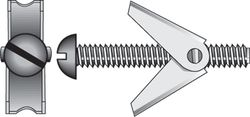 HILLMAN 1/8 in. D X 4 in. L Round Zinc-Plated Steel Toggle Bolt 2 pk