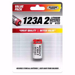 Blazing Voltz Lithium 123A 3 V Camera Battery A123 1 pk