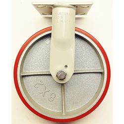 The Fairbanks Company 8 in. D Polyurethane Rigid Caster 1200 lb 1 pk
