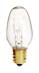 Satco 4 W C7 Nightlight Incandescent Bulb E12 (Candelabra) Soft White 4 pk