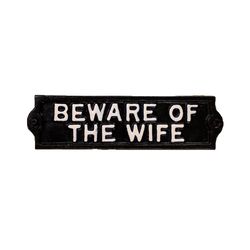 Koppers Hardware English Brown Decorative Embossed Sign 2 in. H X 9 in. W