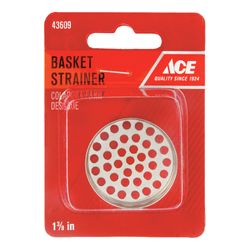 Ace 1-3/8 in. D Chrome Stainless Steel Replacement Strainer Basket