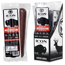 ICON Meats Bison & Pork Original Summer Sausage 8 oz Pouch